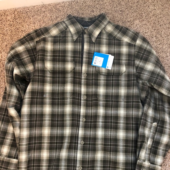 Mens Columbia Windward Overshirt Nwt 
